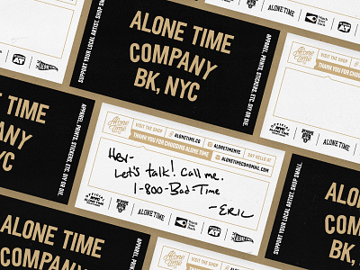 Alone Time Business Cards