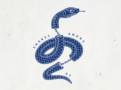 Snakes Among Us badgedesign branding graphic design illustration illustrator photoshop snake traditional tattoo tshirt art typography vector