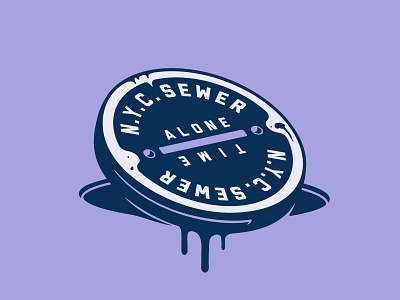 NYC Sewer badgedesign branding design graphic design illustration illustrator logo nyc sewer typography vector