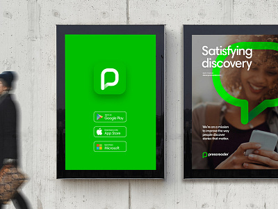 PressReader brand identity branding