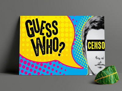 Guess Who Poster guess guess who halftone poster search engine vector who