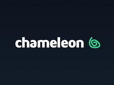 Chameleon Logo animal blue branding chameleon clean green logo simple type