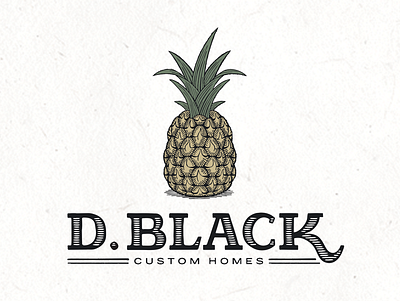 Custom Homes Logo branding custom design identity identity design illustration logo logo design luxury pineapple