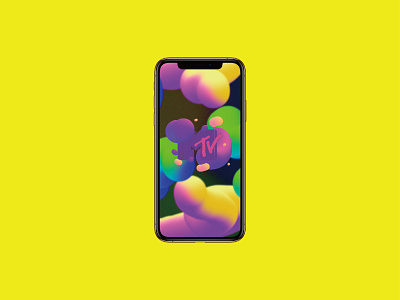 MTV app branding color concept design design illustration ios iphone x ui ux