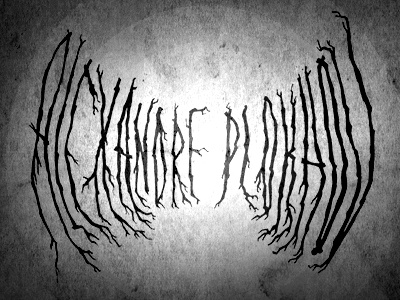 Alexandre Plotkhov type black metal design hand drawn type