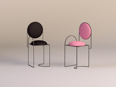 Art chairs 3D models