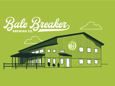 Bale Breaker Brewing Concept apparel architecture beer branding brewery illustration pnw screenprint typogaphy vector washington