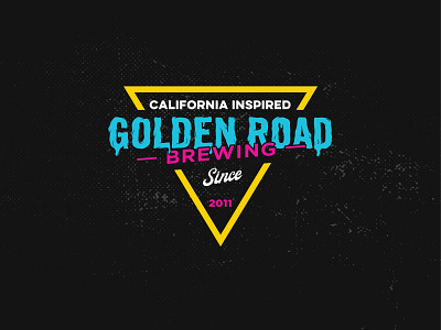 Golden Road Brewing Concept apparel beer branding brewery california design illustration screenprint typogaphy vector