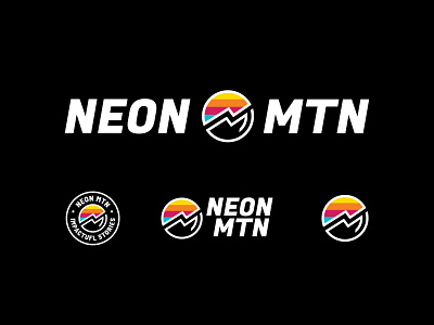 Neon Mtn Logo Variations / Brand Identity brand identity branding design filmmaker graphic design logo vector video production