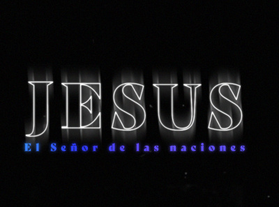 "Jesus- The Lord of all the nations" aftereffects design motiongraphics motiongraphics design