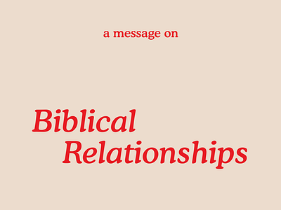 Biblical Relationships Mock Design