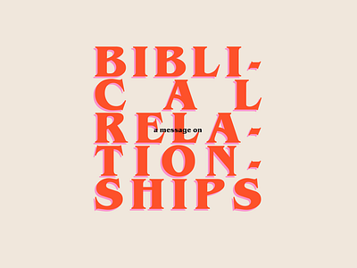 Mock Biblical Relationships Design