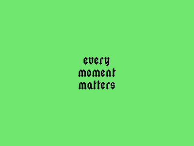 Every Moment Matters design