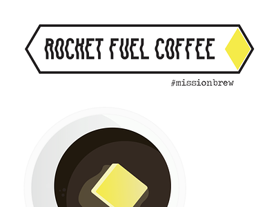 Rocket Fuel Coffee branding butter coffee app coffee shop design diet grassfed illustration keto mct oil specialty coffee