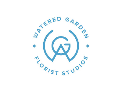 Watered Garden Logo florist logo