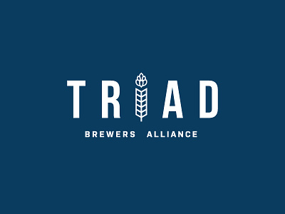Triad Brewers Alliance barely beer brewer brewery hops logo
