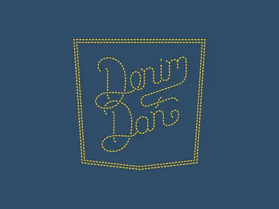 Denim canadian tuxedo denim hand lettering illustrator type