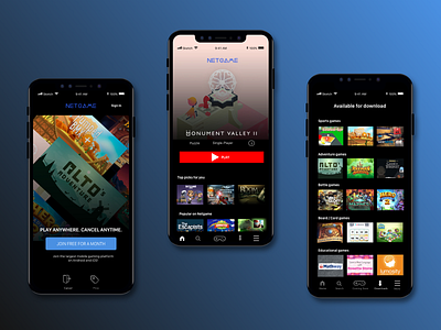 Netgame ios iphone mobileapp uidesign videogames