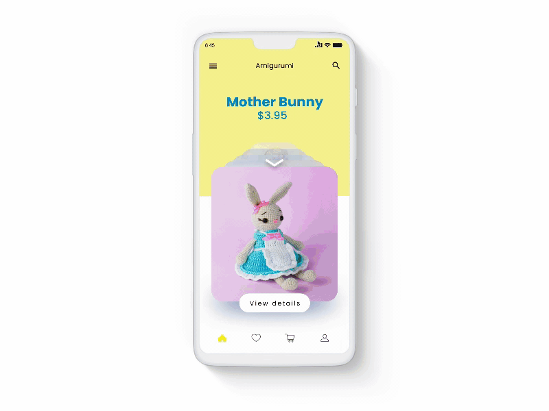 Amigurumi shop app adobexd amigurumi children crochet microinteraction mobileapp uichallenge uidesign