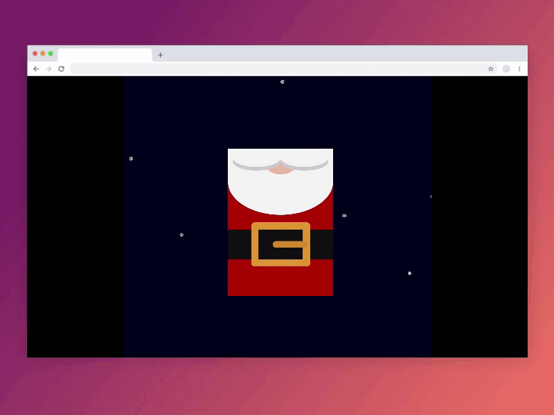 Merry Xmas front end design html html css santaclaus snow uidesign xmas