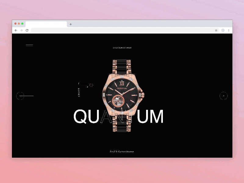 On-page scroll adobexd animation luxury microinteraction uidesign watches webdesign