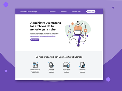 Cloud Storage cloudstorage figma landingpage uidesign