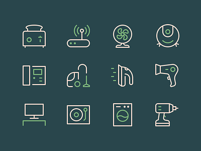 Home Appliances Icons appliances home icon icons illustration minimal outline perfect stroke