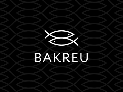 Bakreu branding design fish identity logo logotype mark minimal perfect rodchenko seafood