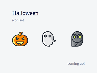 Halloween ghost halloween icons iconset outline owl pumpkin rodchenkod