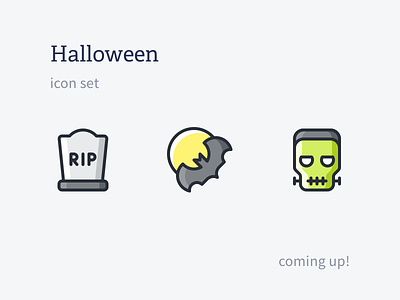 Halloween II bat frankenstein ghost halloween icons iconset moon outline rodchenkod
