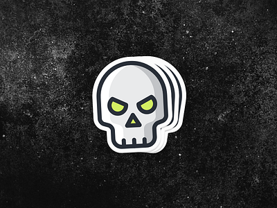 Skull Sticker