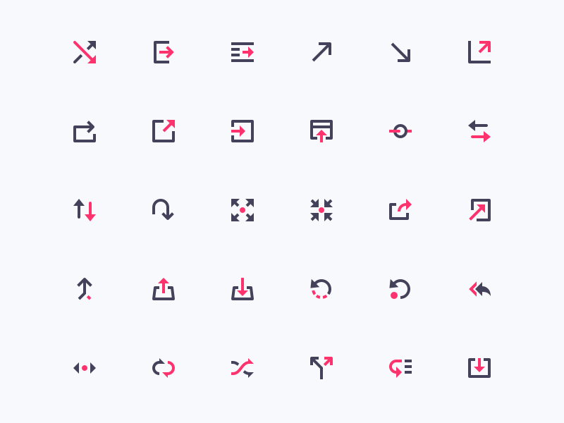 Arrows (mini icons) by Denis Rodchenko on Dribbble