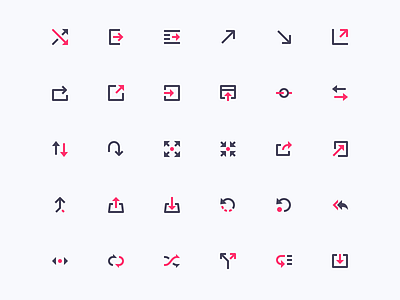 Arrows (mini icons) arrows glyph icons interface mini perfect pixel ui