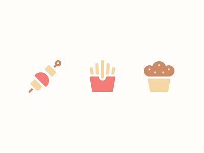 Food Icons pt.2 color fast food food icon icons illustration muffin perfect potato