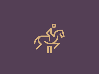 Horserace geometry horse icon illustration mark minimal outline perfect race