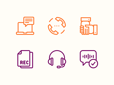 Smarttel+ Icons business call icons ip minimal outline product sketch telephony