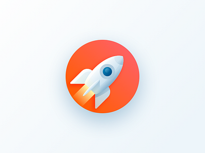 Turbo Sale fire gradient icon illustration rocket sale shadow space turbo