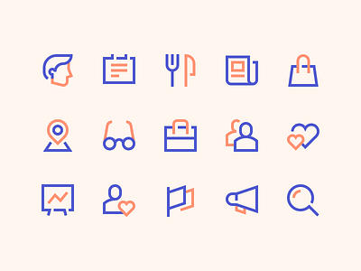 Zima Icons clean geometric icons illustration magazine news outline simple sketch style