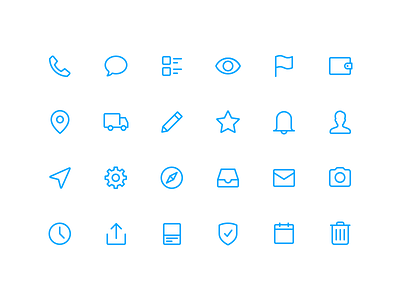 Avito iOS Icons app avito icons ios minimal outline simple system