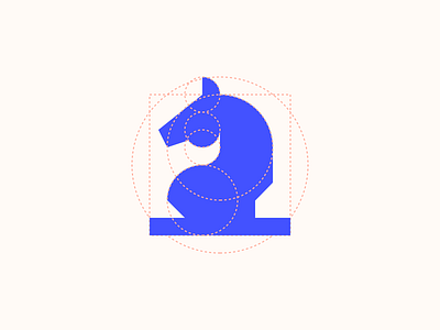 Geometric Сhess Horse chess geometry grid horse icon illustration logo mark minimal