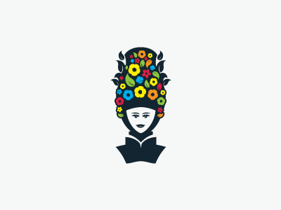 Putroe Bungong (Princess of Flower) aceh colorful face flower hijab human identity indonesia logo princess
