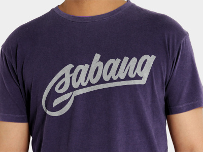 Sabang aceh brush lettering logotype sabang t shirt