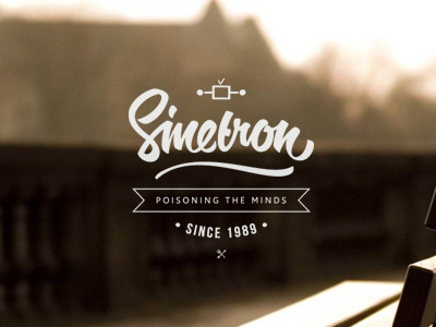 Sinetron badge custom lettering script type typography vintage