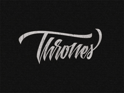 Thrones calligraphy custom lettering script t shirt tattoo tee type typography
