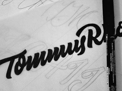 TommusRhodus artimasa brush calligraphy lettering logo type