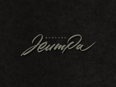 Jeumpa branding brush calligraphy design handwriting identity lettering logo