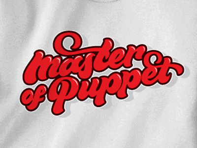 Master Of Puppet apparel branding brush calligraphy clothing design handwriting identity lettering logo outwear