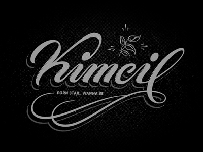 Kimcil brush calligraphy campaign custom hand lettering script slang typography