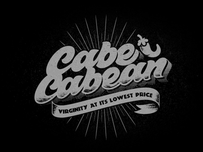 Cabe-Cabean brush calligraphy campaign custom hand lettering script slang typography