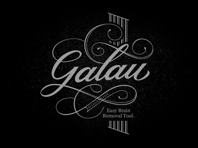 Galau brush calligraphy campaign custom hand lettering script slang typography